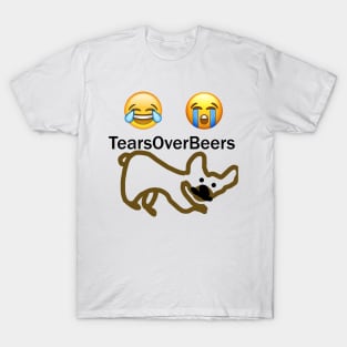 CLASSIC The Tears Over Beers Podcast Logo T-Shirt